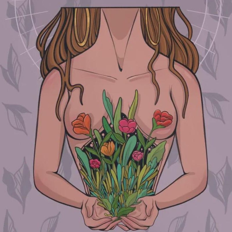 Portada del EP Jardín interior